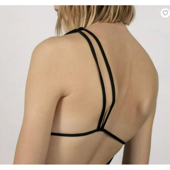 NEW Gauge81 Colorado Black Mini Dress One Shoulder Exposed Back Strappy XL - Picture 5 of 5